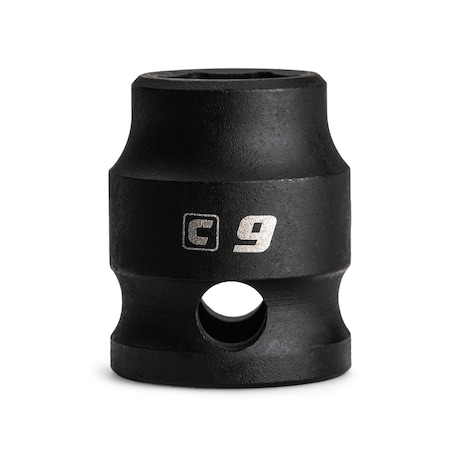 Capri Tools 9 mm Stubby Impact Socket, 3/8 in. Drive, 6 Point, Metric CP53429